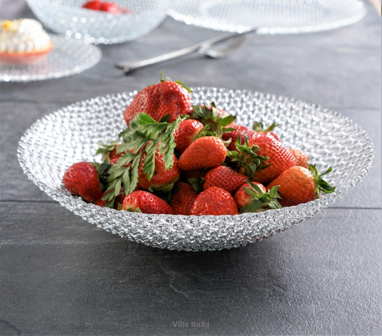 Misa na owoce 30 cm szklana salaterka DIAMOND