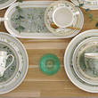 Serwis obiadowo kawowy porcelanowy na 6 osób NORIKO mix 1