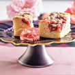 Patera na tort szklana 32 cm fioletowa MATHILDA 1
