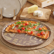 Talerz do pizzy 34 cm Półmisek okrągły szklany PIZZA Beige 1