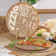 Talerz do pizzy 34 cm Półmisek okrągły szklany PIZZA Beige 5