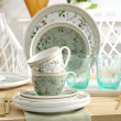 Filiżanka porcelanowa 240 ml ze spodkiem NORIKO GREEN 14