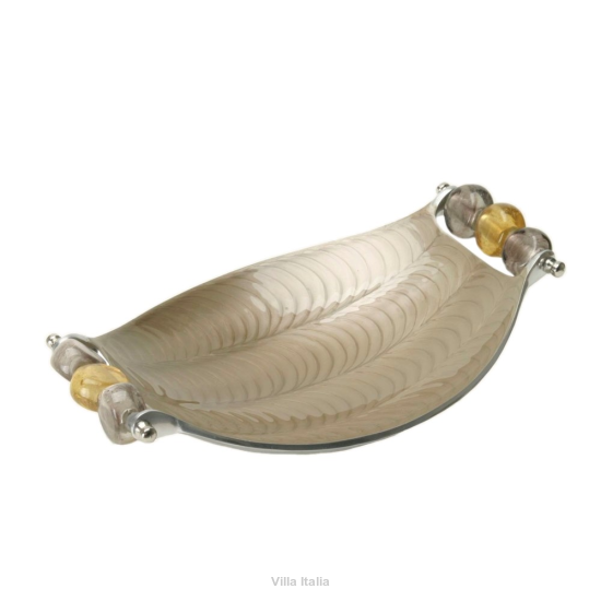 Salaterka owalna płytka 25 cm QUEEN latte 
