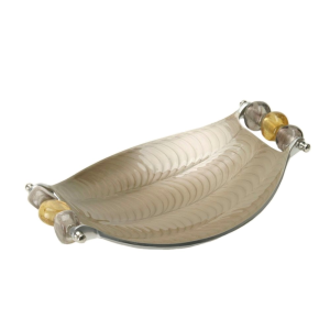 Salaterka owalna płytka 25 cm QUEEN latte 