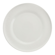 talerz obiadowy z białej porcelany o nowoczesnym wzorze