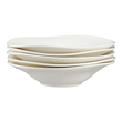 elegancki talerz z białej porcelany na zupę