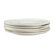elegancki talerz z białej porcelany na zupę