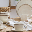 Komplet kubków ceramicznych 340 ml 6 sztuk DIUNE 3