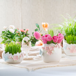 Osłonka porcelanowa na doniczkę 12 cm LAURA 4