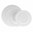 Serwis obiadowo kawowy porcelanowy na 6 osób ROMA white 4