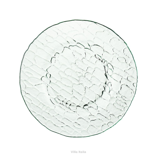 Talerzyk deserowy szklany 20,5 cm DIVES zielony