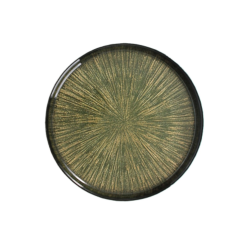 Talerzyk deserowy przekąskowy zielony 21 cm CAPRICE