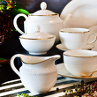 Mlecznik porcelanowy złota linia CAMILLA 1
