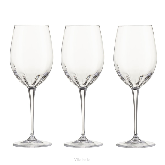 Komplet kieliszków do czerwonego wina ze szkła kryształowego