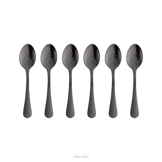 czarne łyżeczki do herbaty