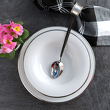 Serwis obiadowo kawowy na 12 osób porcelanowy PLUS PLATIN 4