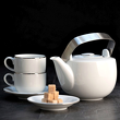 Serwis obiadowo kawowy na 12 osób porcelanowy PLUS PLATIN 6