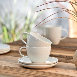 Komplet filiżanek do kawy herbaty 240 ml 6 sztuk SIMPLY FINE