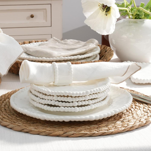 Zestaw do ciasta porcelanowy na 6 osób MESTIERE WHITE