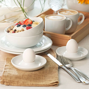 Zestaw śniadaniowy dla 2 osób porcelanowy PLUS WHITE