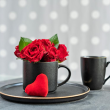 Zestaw czarnych kubków ceramicznych 420 ml 6 sztuk OTELLO Black 4