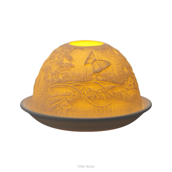 elegancki lampion porcelanowy do salonu