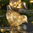 Lampion szklany LED 20 cm IRIS ptak 2