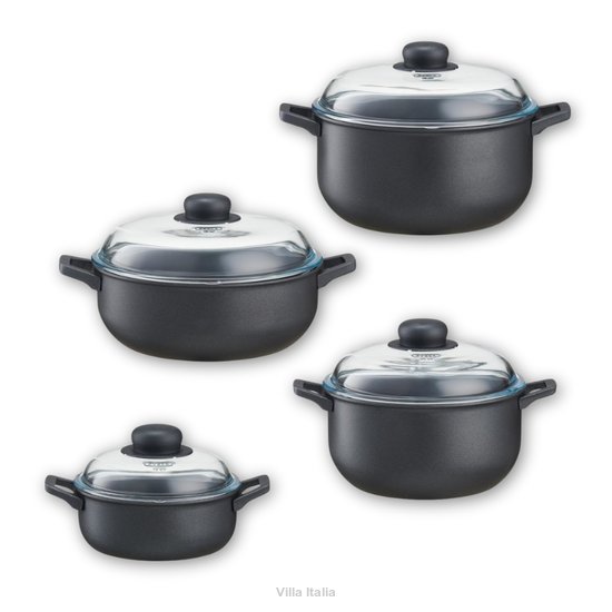 Zestaw garnków z pokrywkami 8 elementów NATURA Garnki na indukcję, energooszczędne 4 sztuki