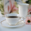 Filiżanka porcelanowa do herbaty z kubkiem