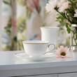 Filiżanka porcelanowa do herbaty z kubkiem