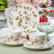 Serwis obiadowo kawowy porcelanowy na 6 osób FRAGOLETTA 24
