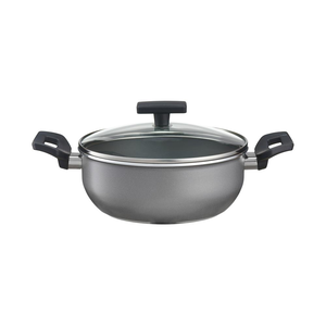 Garnek niski z pokrywką 20 cm GREY