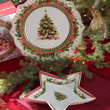 Talerz do ciasta świąteczny porcelanowy 29 cm CHRISTMAS TREE 7