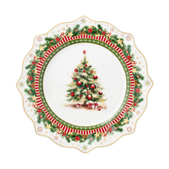 Talerz do ciasta świąteczny porcelanowy 29 cm CHRISTMAS TREE