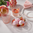 Talerzyk deserowy szklany 15 cm BRIANA różowy 3