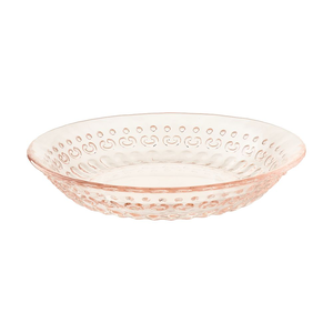 Talerzyk deserowy szklany 15 cm BRIANA różowy