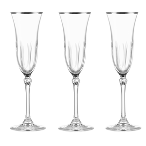 Kieliszki do szampana 6 sztuk LUDOVICA Platino