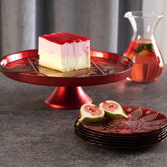 Patera na ciasto szklana 32 cm MIMOZA