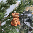 Bombka choinkowa piesek złoty