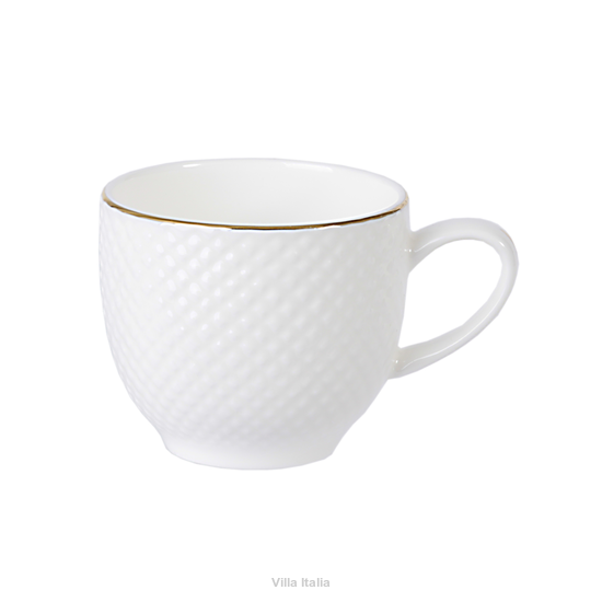 Mała filiżanka do kawy espresso ze złotą linią