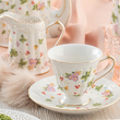 Filiżanka do herbaty porcelanowa 180 ml ze spodkiem WALENCJA Ivory 1