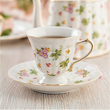 Filiżanka do herbaty porcelanowa 180 ml ze spodkiem WALENCJA Ivory 3