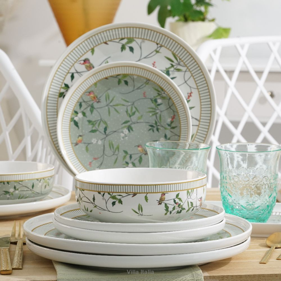 Serwis obiadowy porcelanowy na 12 osób NORIKO mix