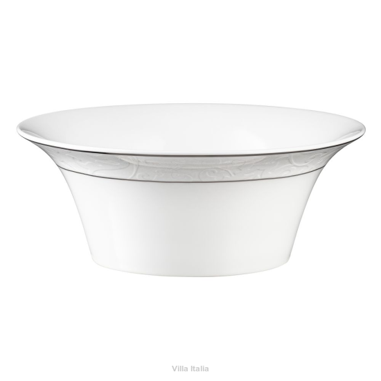 Salaterka porcelanowa platynowa linia 24 cm MUREN platin 