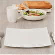 Talerz płytki porcelanowy kwadratowy 27x27 cm MIAMI WHITE  1