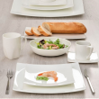 Talerz płytki porcelanowy kwadratowy 27x27 cm MIAMI WHITE  3