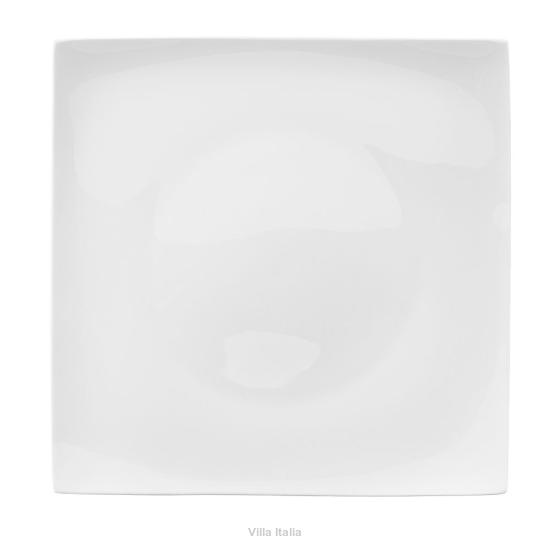 Talerz płytki porcelanowy kwadratowy 27x27 cm MIAMI WHITE 