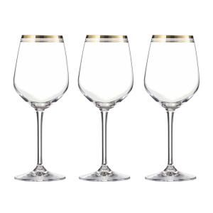 Zestaw kieliszków do wina czerwonego 350 ml 6 sztuk APULIA GOLD