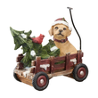 Piesek z choinką Figurka świąteczna 18 cm GIVRE 1