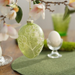 Bombka szklana jajko zielone 11,5 cm 1